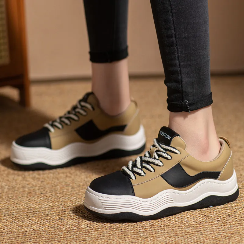 WESTLINK Breathable Height Increase Low Top Skateboard Shoes Women's-9