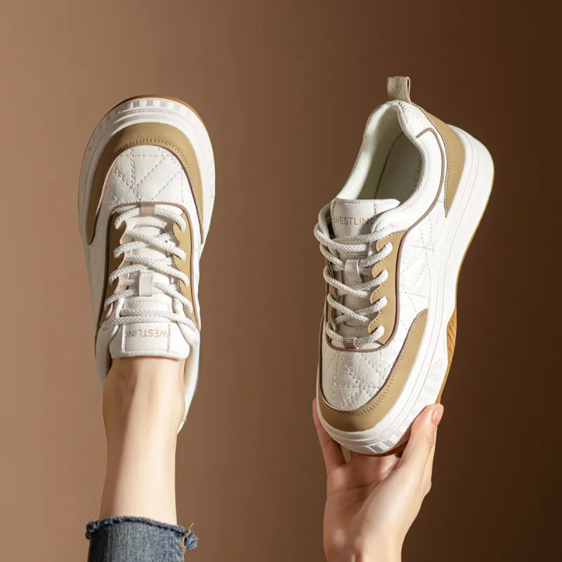 WESTLINK Breathable Height Increase Low Top Skateboard Shoes Women's-2