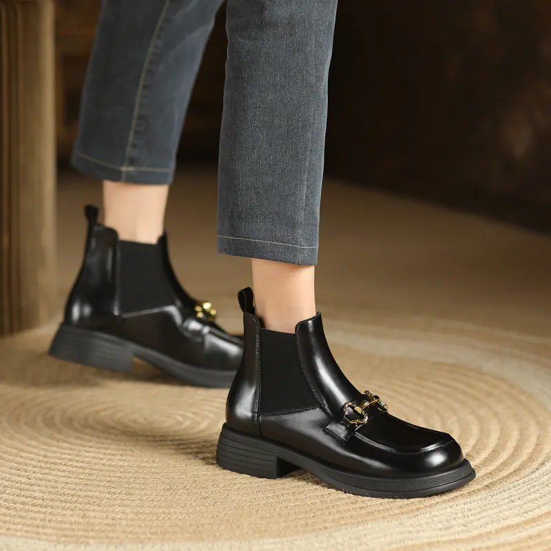 WESTLINK Short Chelsea Boots 3.2cm Women's-4
