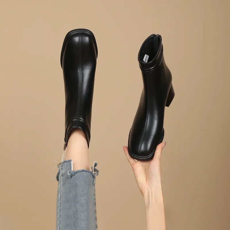 WESTLINK Ankle Boots 5.2cm Women's Black-6