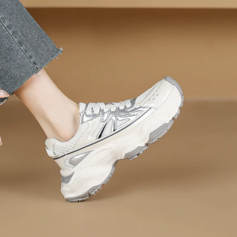 WESTLINK Breathable Lightweight Height Increasing Low Top Chunky Sneakers Women's-9