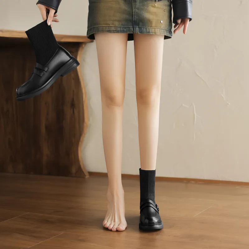 WESTLINK Ankle Boots 3.4cm Women's Black-2
