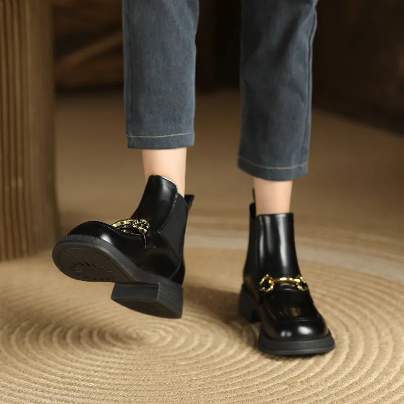 WESTLINK Short Chelsea Boots 3.2cm Women's-5