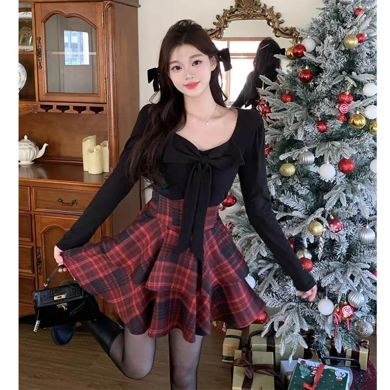 GULIANFEI Two Piece Skirt Sets Women's-3