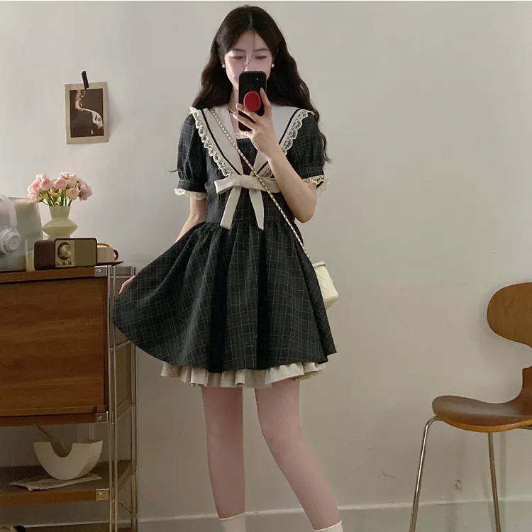 GULIANFEI Short Sleeved Dress Women's-2