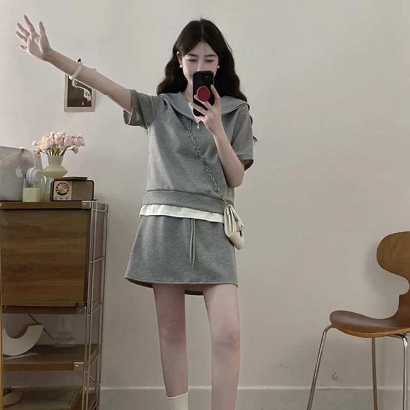 GULIANFEI Two Piece Skirt Sets Women's-4