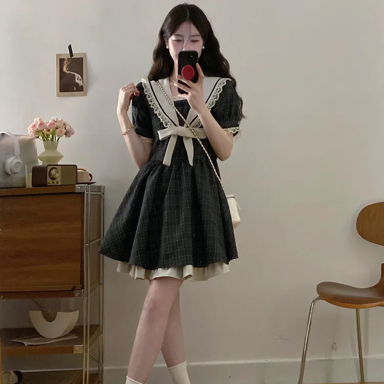 GULIANFEI Short Sleeved Dress Women's-4
