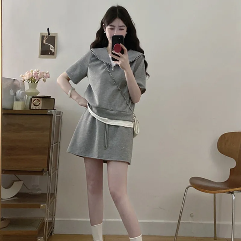 GULIANFEI Two Piece Skirt Sets Women's-5