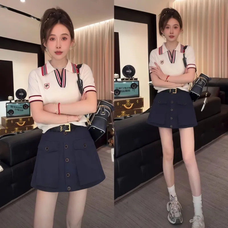 GULIANFEI Two Piece Skirt Sets Women's-2