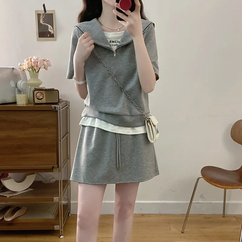 GULIANFEI Two Piece Skirt Sets Women's-3