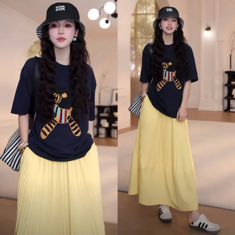 GULIANFEI Two Piece Skirt Sets Women's Image Color-2