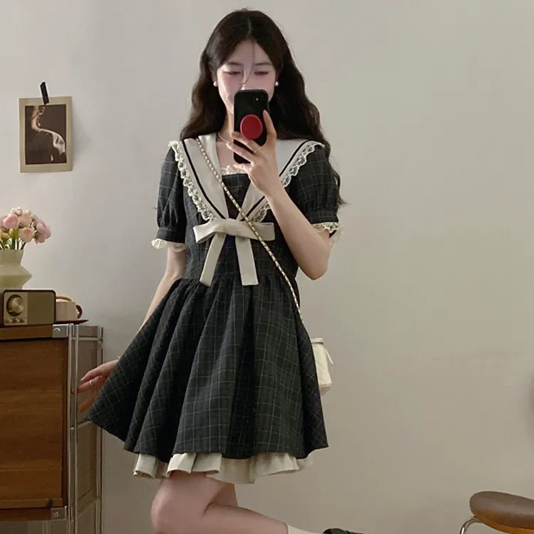 GULIANFEI Short Sleeved Dress Women's-3