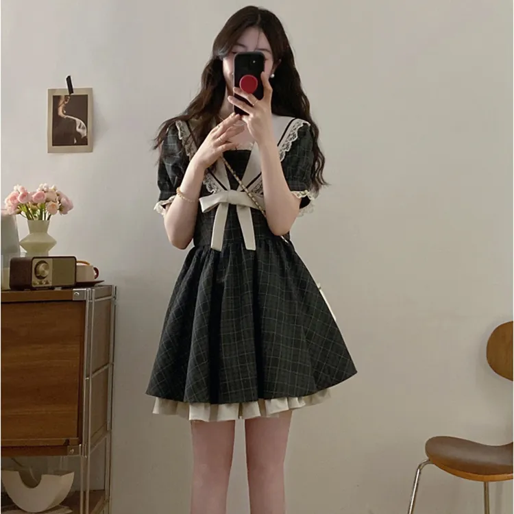 GULIANFEI Short Sleeved Dress Women's-5
