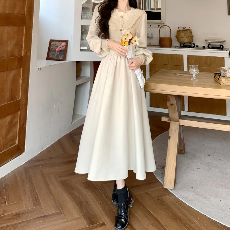 GULIANFEI Long-Sleeved Dresses Women's-1