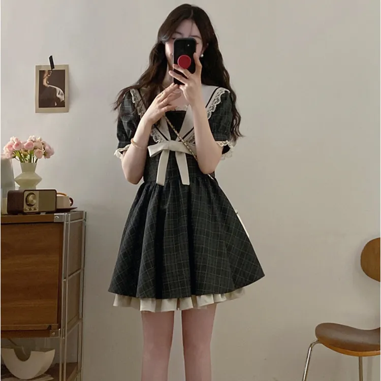 GULIANFEI Short Sleeved Dress Women's-6