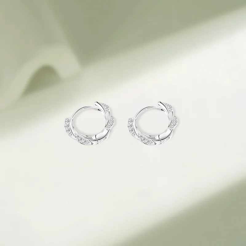KIVA Sterling Silver Stud Earrings Unisex-4