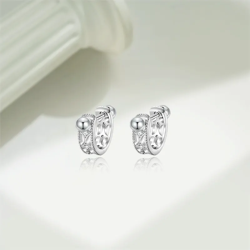 KIVA 999 Fine Silver Stud Earrings Women's-2
