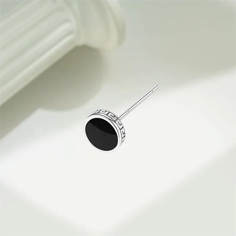 KIVA 999 Fine Silver Stud Earrings Unisex-3