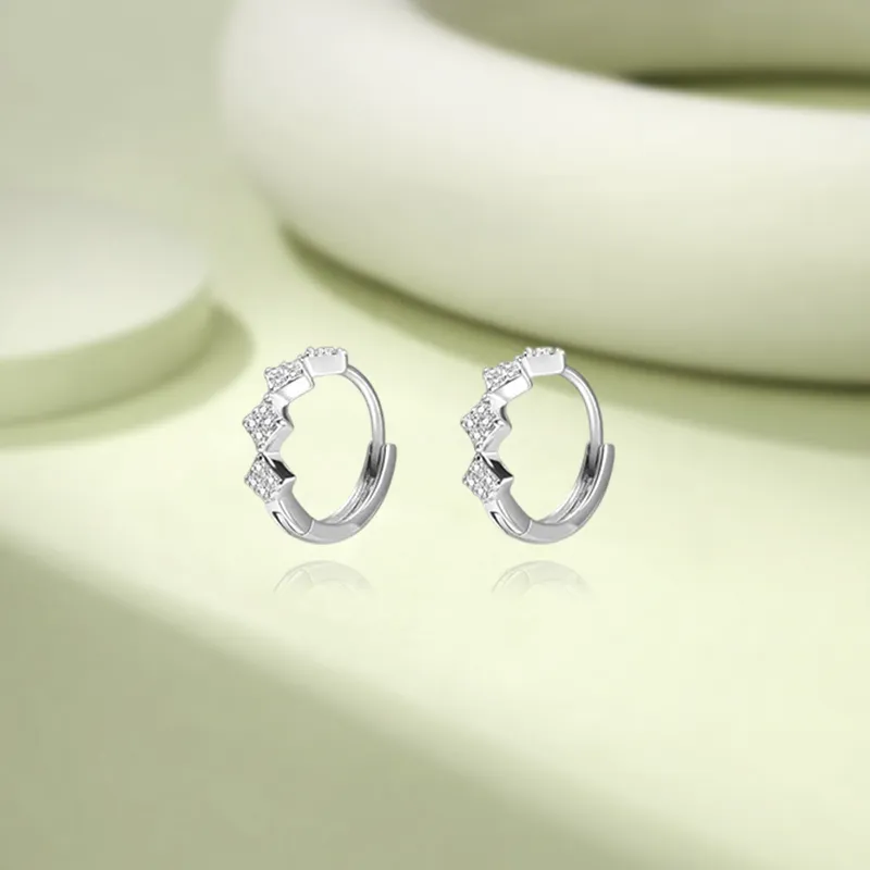 KIVA 999 Fine Silver Stud Earrings Women's-6