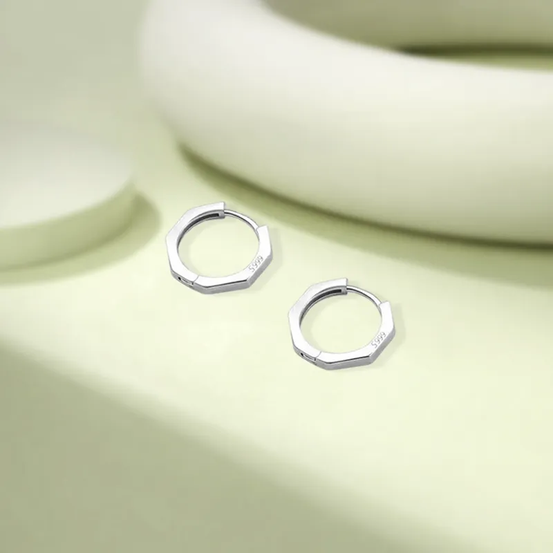 KIVA 999 Fine Silver Stud Earrings Women's-6