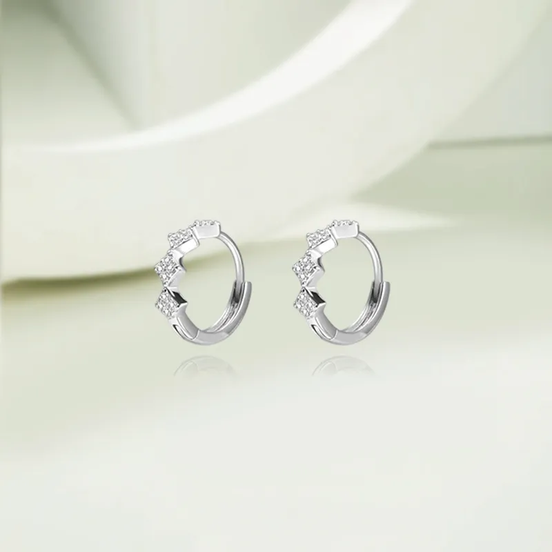 KIVA 999 Fine Silver Stud Earrings Women's-3