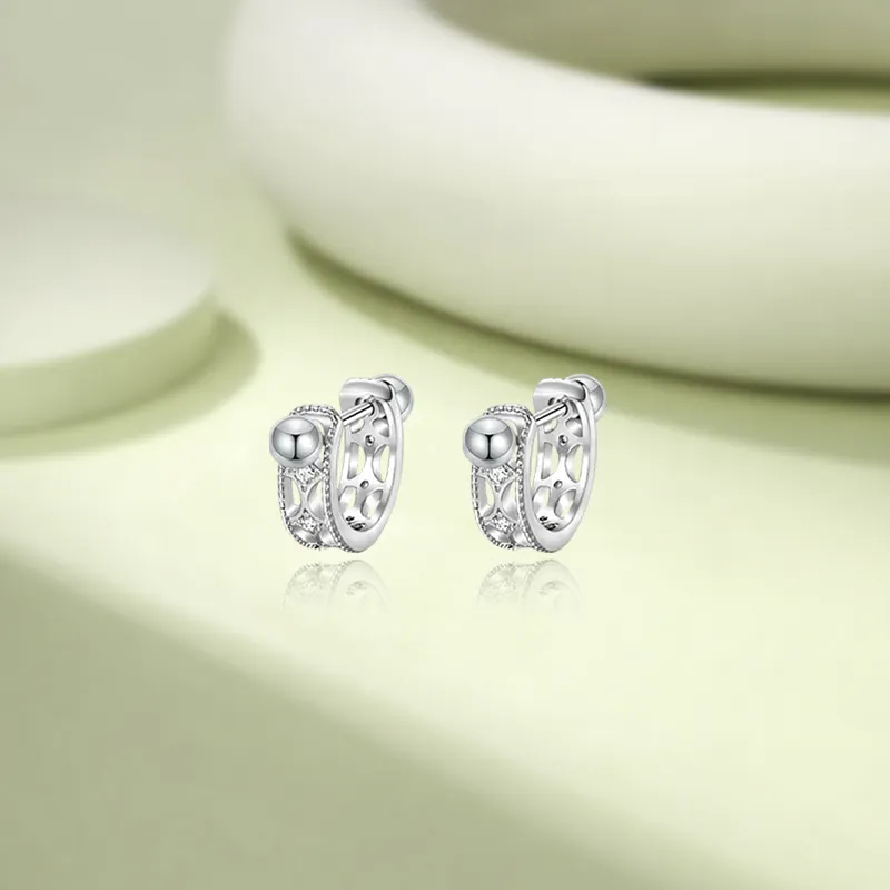 KIVA 999 Fine Silver Stud Earrings Women's-6