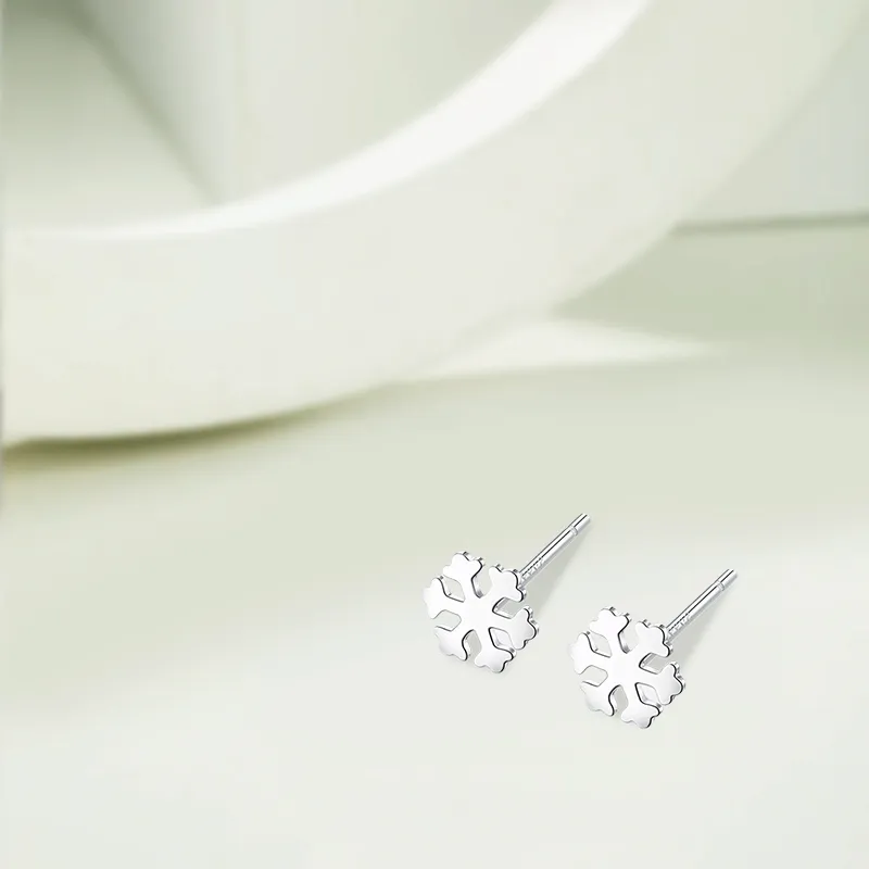 KIVA 999 Fine Silver Stud Earrings Unisex-2