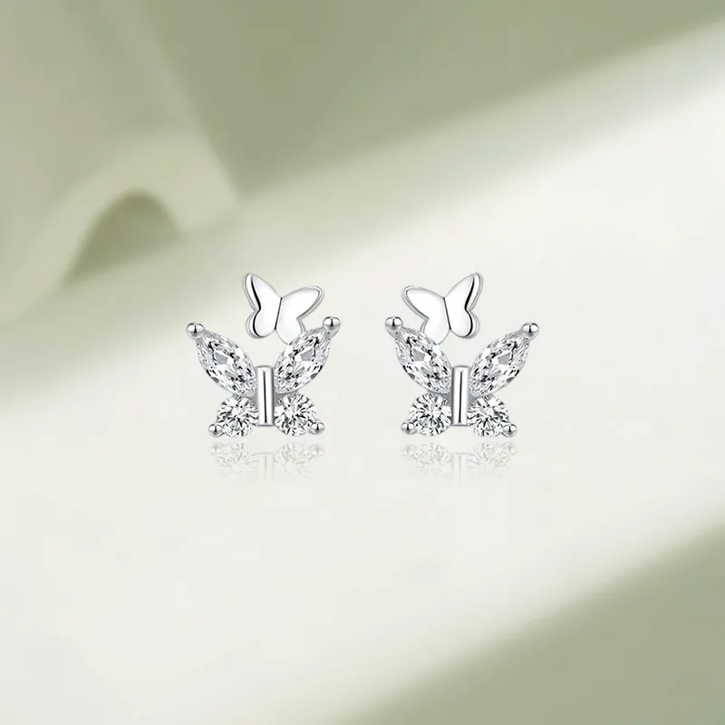 KIVA Sterling Silver Stud Earrings Women's-3