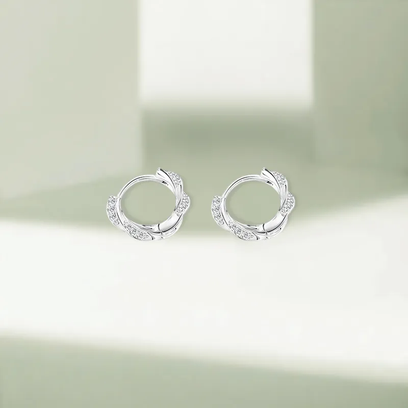 KIVA Sterling Silver Stud Earrings Unisex-5