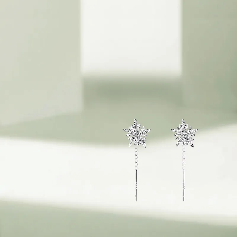 KIVA Sterling Silver Drop Earrings Unisex-4