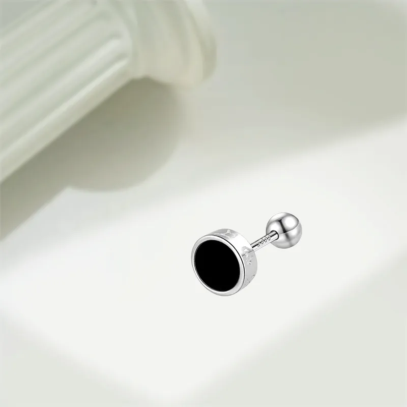 KIVA Sterling Silver Stud Earrings Unisex-3