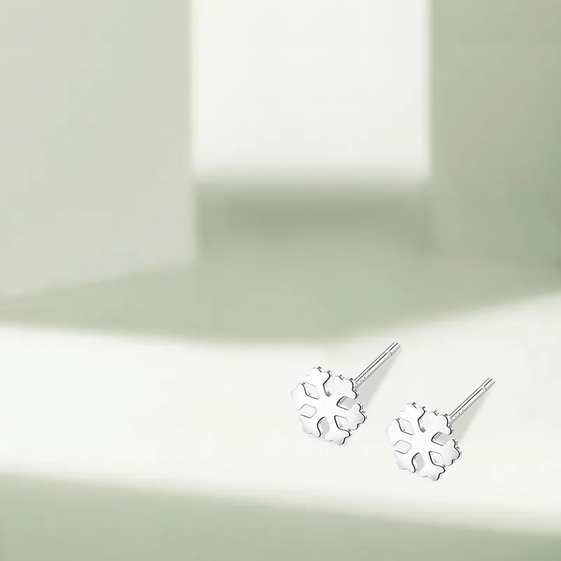 KIVA 999 Fine Silver Stud Earrings Unisex-4