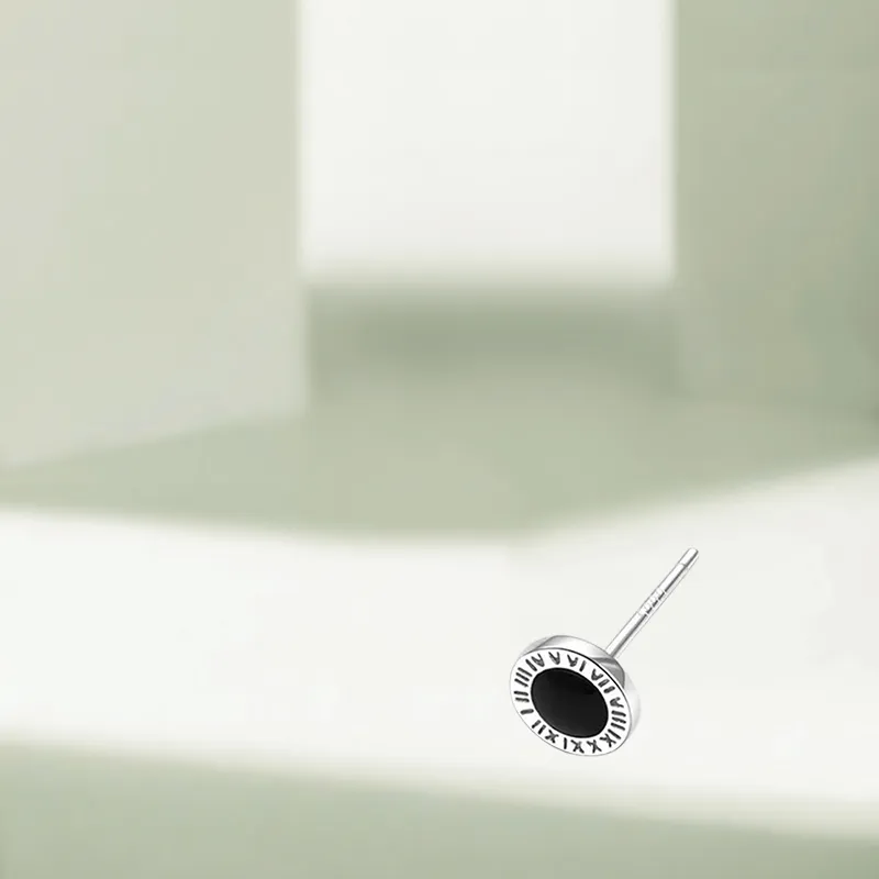 KIVA Sterling Silver Stud Earrings Unisex-4