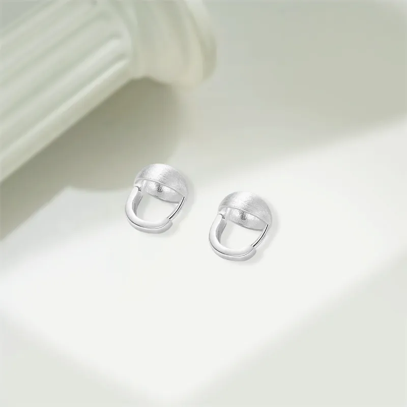 KIVA 999 Fine Silver Stud Earrings Unisex-2