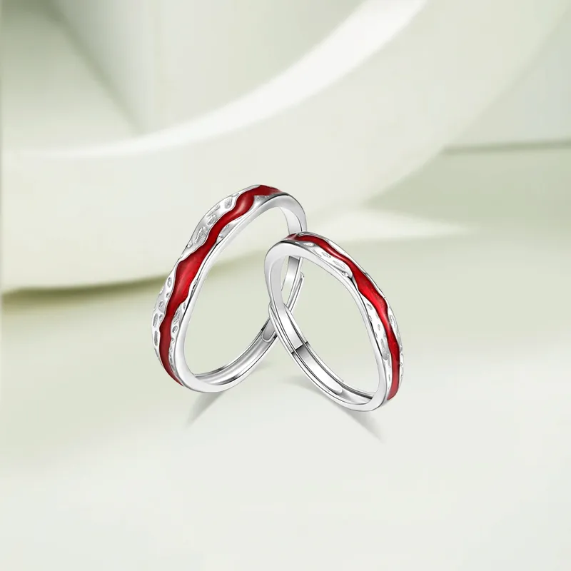 KIVA Sterling Silver S999 Silver Rings Unisex-2