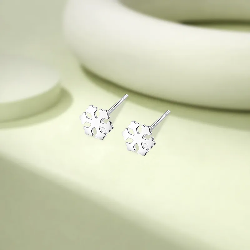 KIVA 999 Fine Silver Stud Earrings Unisex-1