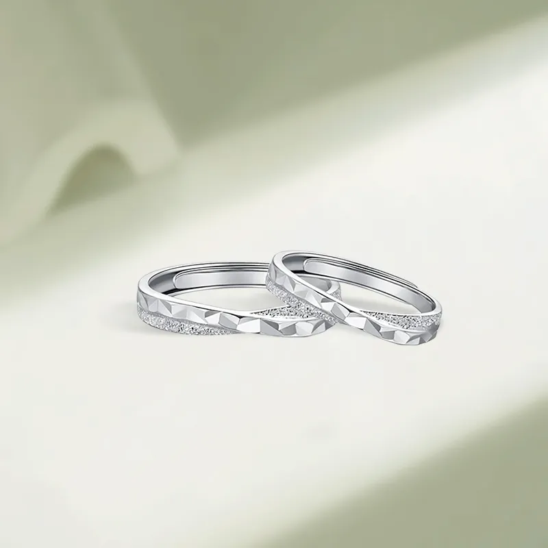 KIVA Sterling Silver S999 Silver Rings Unisex-3
