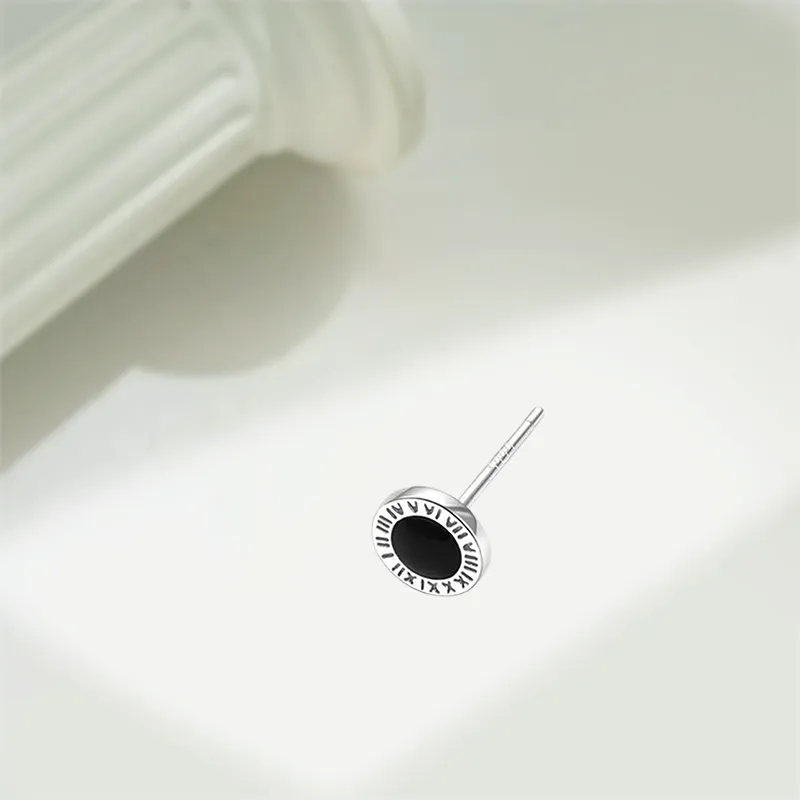 KIVA Sterling Silver Stud Earrings Unisex-3