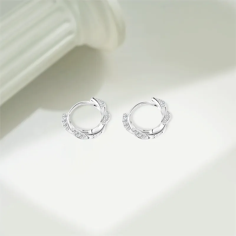 KIVA Sterling Silver Stud Earrings Unisex-2