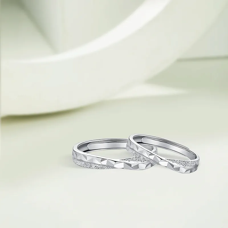 KIVA Sterling Silver S999 Silver Rings Unisex-2