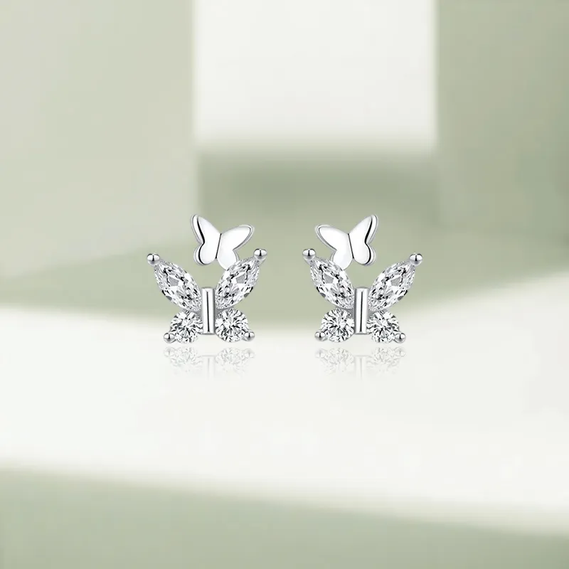 KIVA Sterling Silver Stud Earrings Women's-4