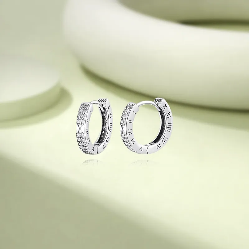 KIVA 999 Fine Silver Stud Earrings Women's-6