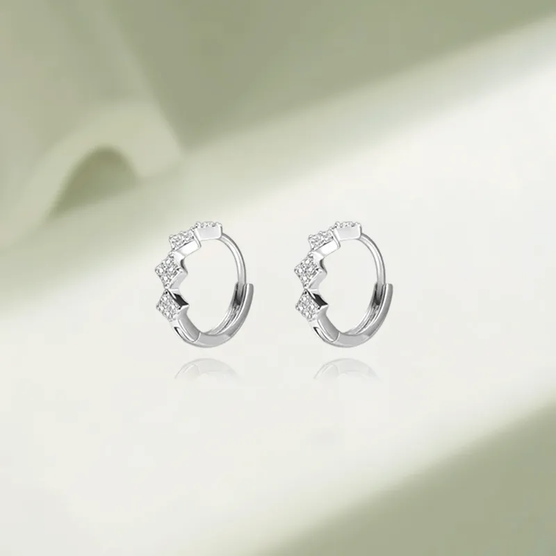 KIVA 999 Fine Silver Stud Earrings Women's-4