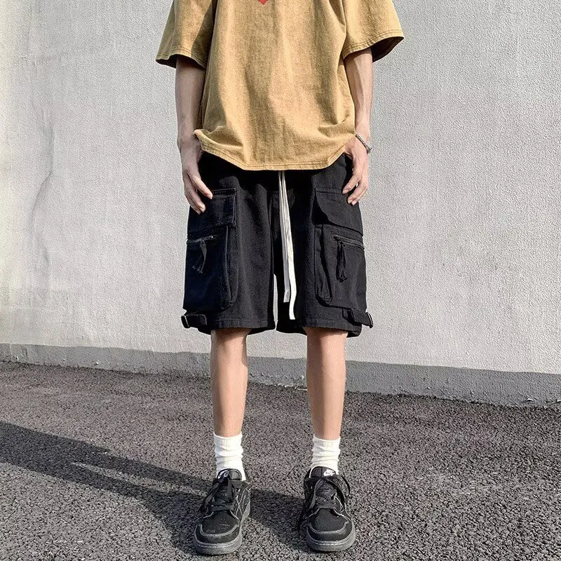 TONYBEAR Casual Shorts Men Black-1