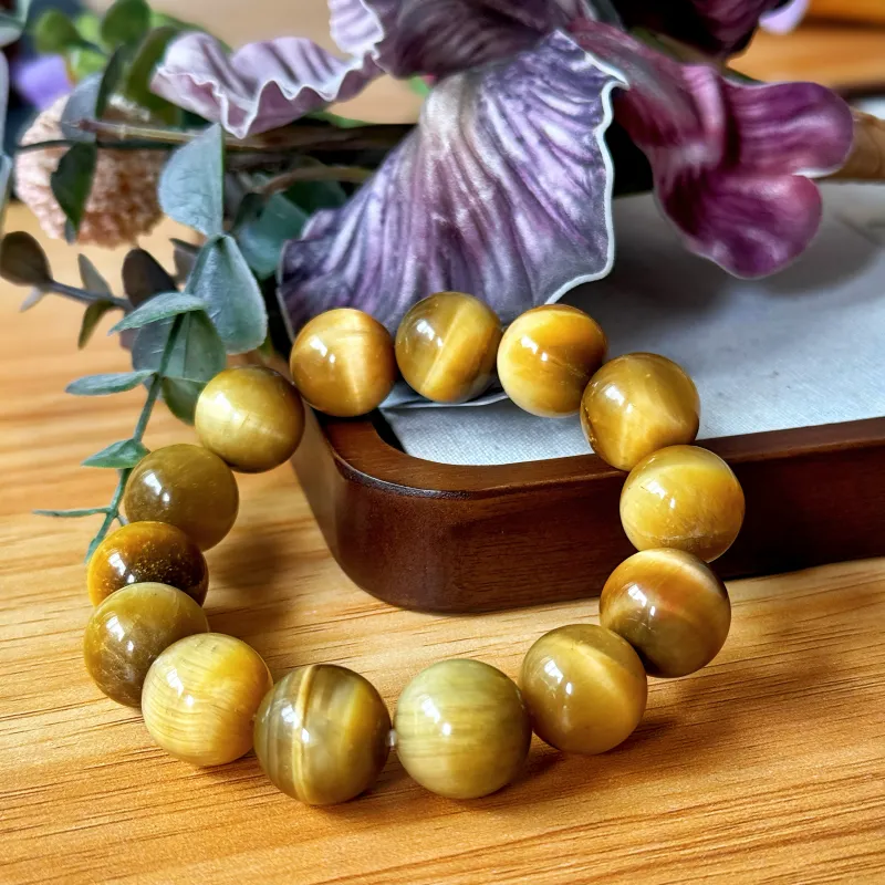 MEIJIHAO Tiger's Eye Stone Bracelets Unisex-2