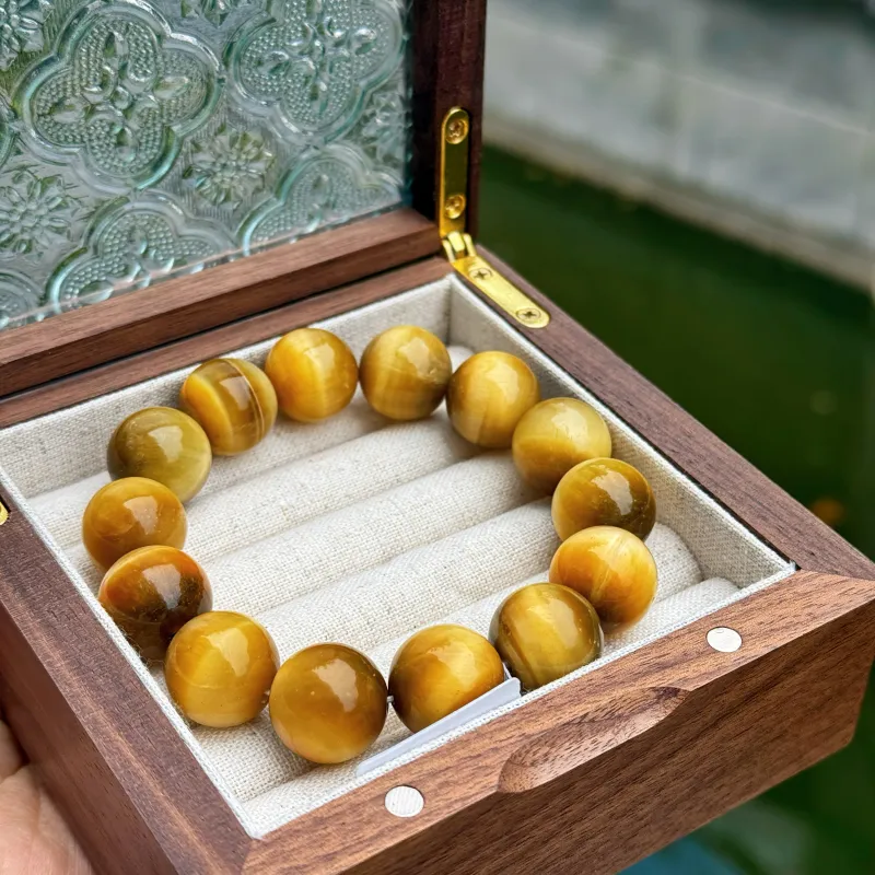MEIJIHAO Tiger's Eye Stone Bracelets Unisex-1