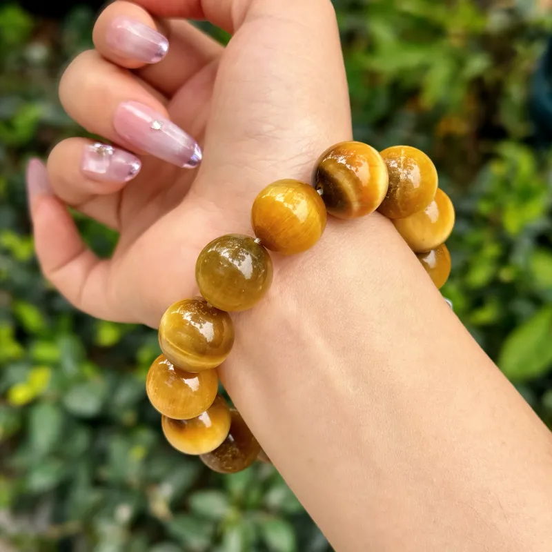 MEIJIHAO Tiger's Eye Stone Bracelets Unisex-4