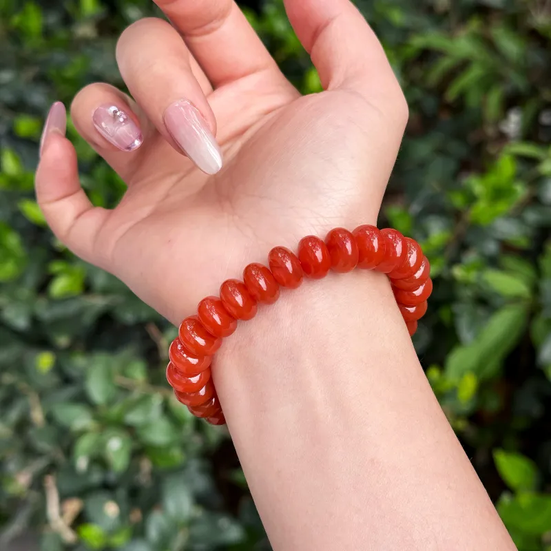 MEIJIHAO South Red Agate Bracelets Unisex-1