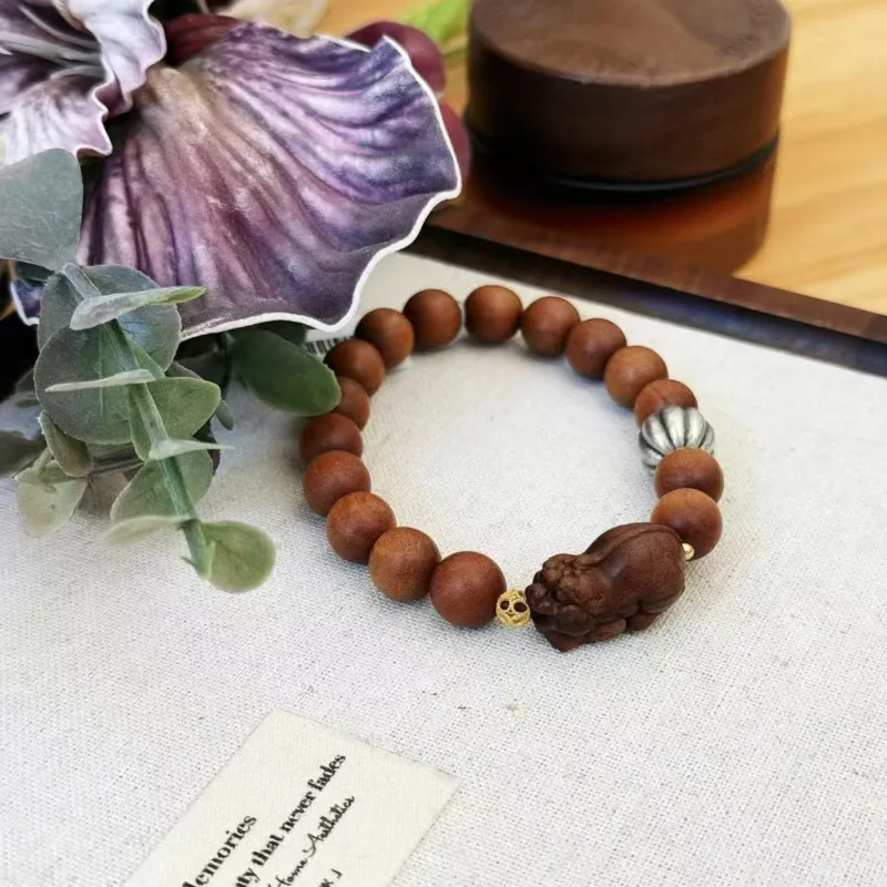 MEIJIHAO Barbie Sandalwood Wooden Bracelets Unisex-2