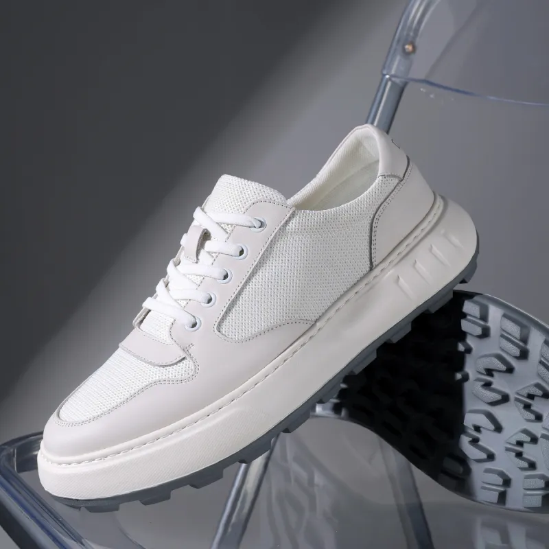 D FUSE SCANDINAVIA Low Top Casual Shoes Men's White-4